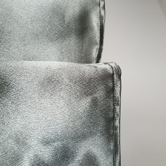 Custom Made Crepe Back Satin Evening Gown Olive Green Size S - Picture 3 of 7